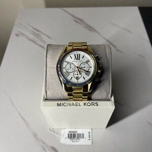 Michael Kors Gold and White Men's Watch